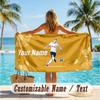 Custom Text Beach Towel, Soft Absorbent Swimming Multi-use TowelHarry Kane