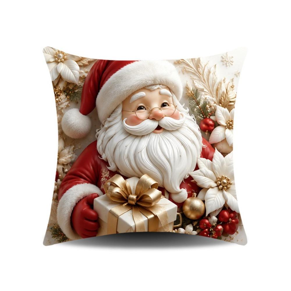 Detachable Soft Christmas Pillow Covers 45x45cm Christmas Themed Pillow Case Sofa House Room