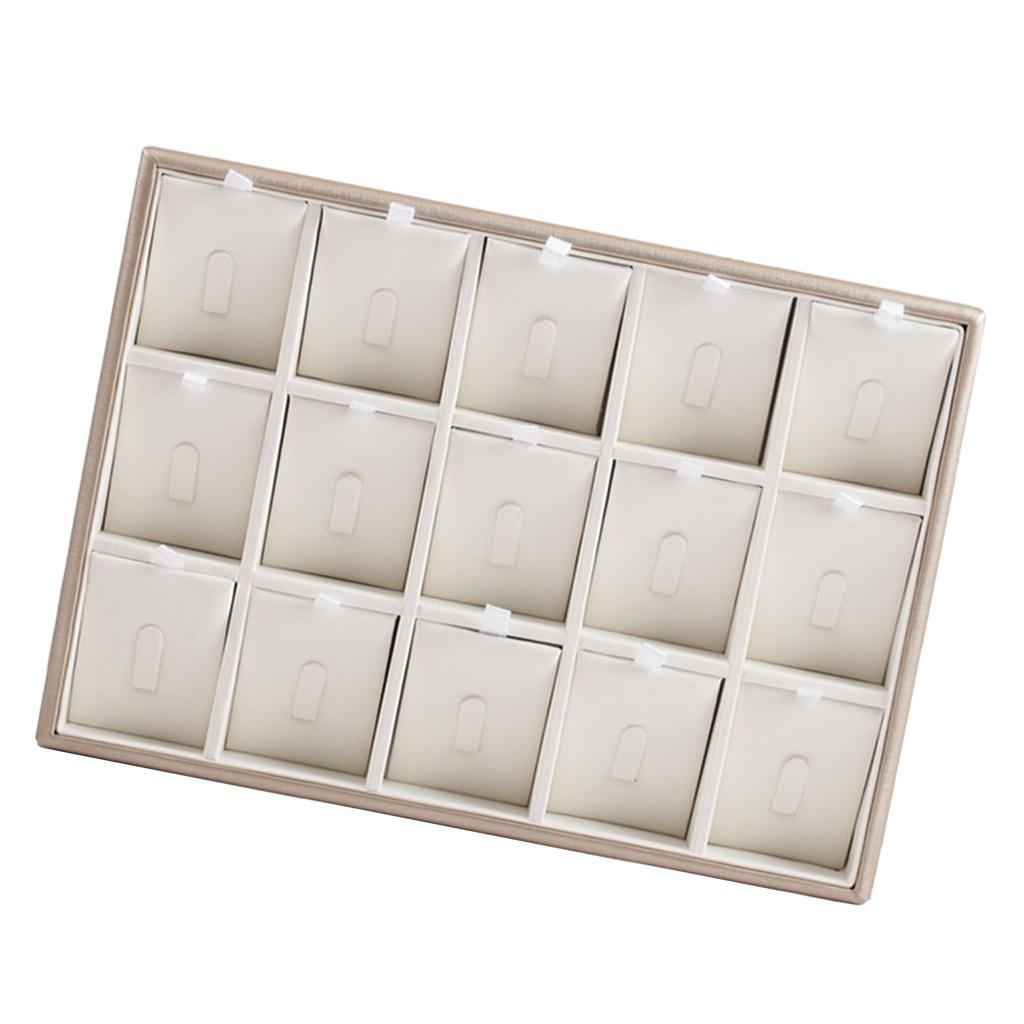 Штабелируемый лоток для ювелирных изделий из искусственной кожи, органайзер, ожерелье