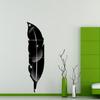 Removable Feather Mirror Wall Stickers Decal Art PVC Home Room Decoration DIY
