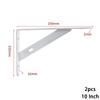 2 Pcs Triangle Shelf Brackets Heavy Duty Shelf Bracket Wall Mounted Support L Shape Corner Brace Shelf Right Angle Bracket