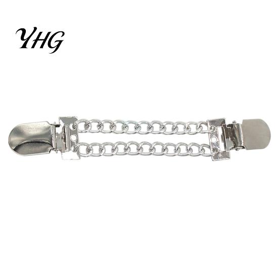 Clothing Decorative Clips 3Pcs Vintage Sweater for Women Girls, Retro Double Chains Cardigan Clips, Elegant Collar Clip Accessories Winter Dresses