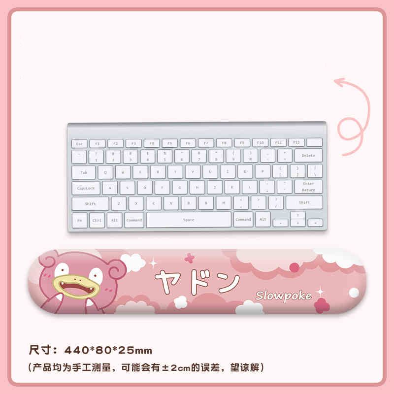 Gengar Jigglypuff Pikachu Cute Cartoon Wrist Rest Mouse Pad - Silicone Wrist Support Keyboard Pad For Women Office Use Gift