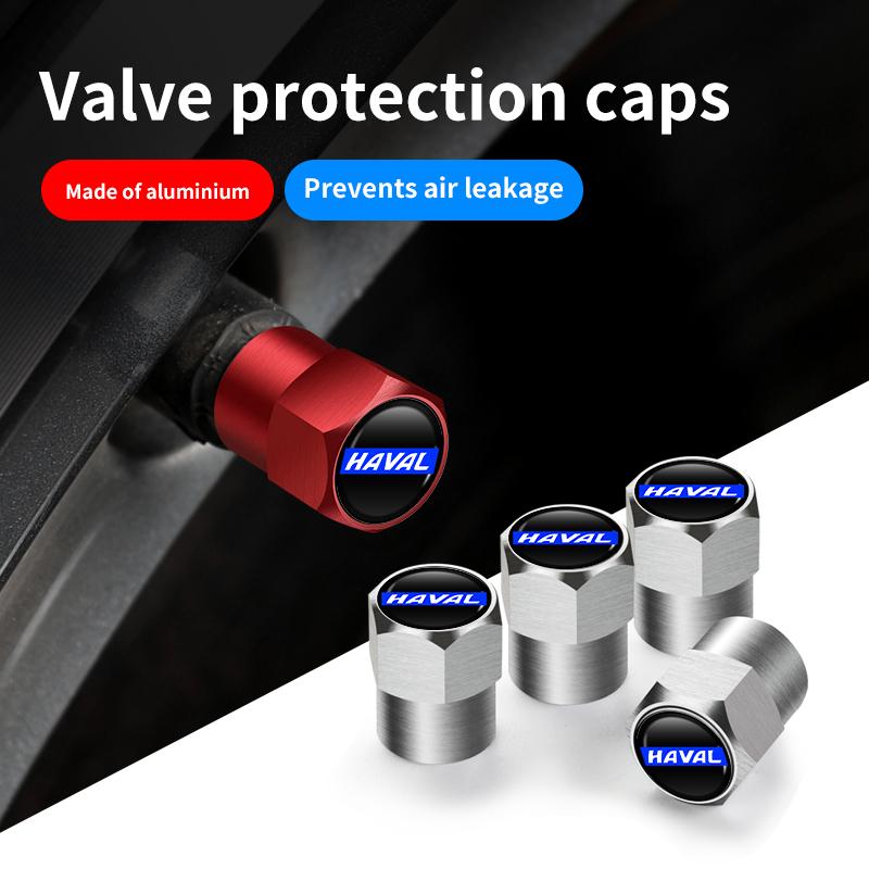 4Pcs Car Logo Wheel Tire Valve Stem Caps Cover For Great Wall Haval Jolion H3 H5 H6 H7 H9 F7 F7X F7H H8 H2S Auto Accessories E8