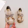 Девичьи мокасины Birkenstock с кисточками - Весна/Осень 2026, Повседневные кожаные мокасины для маленьких девочек, Новая универсальная обувь в китайском стиле.