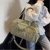 Портативная фитнес-сумка большой емкости с разделением на сухое и мокрое, однотонная, через плечо, нейлоновая, для путешествий, для улицы
