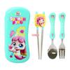 Leburn Mysterious Catch Nipping Fondant Ping All-in-one Corrected Chopsticks Set, Spoon + Chopsticks + Fork + Case, 1 Set, Korean Popular Tableware