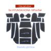 Противоскользящий коврик для подстаканника для Hyundai Kona 2017 2018 Kauai Door Groove Pad Cup Holder Accessories Interior Accessories