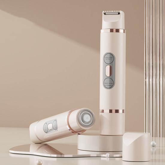 Женская электробритва USB перезаряжаемая двойная головка IPX7 водонепроницаемая портативная для лица, тела, зоны бикини, рук, ног, эпилятор, бритва, триммер