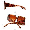 Square Sunglasses Women Black Oversized Sun Glasses Female Retro Vintage Big Frame Gradient Mirror EMA