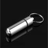 Key Small Chainring Keyring Medicine Aluminum Waterproof Safe Money Holder Pill Box Case Keychain