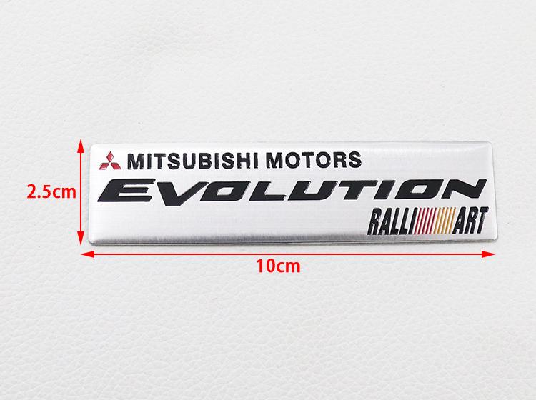 1pcs 3D Mitsubishi  Car logo aluminum sticker Fender side Rear Bumper tail door trunk sticker Emblem sticker styling Accessories