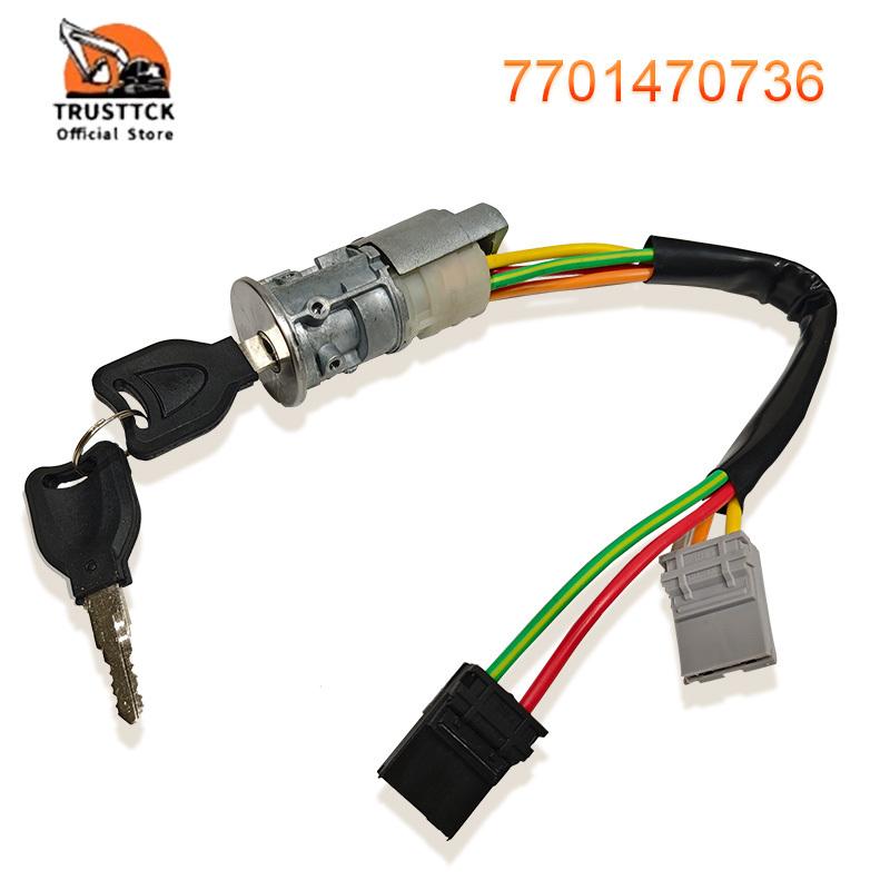 Car 7701470736 77014 - 70736 Ignition lock cylinder and switch key for Renault Kangoo Express