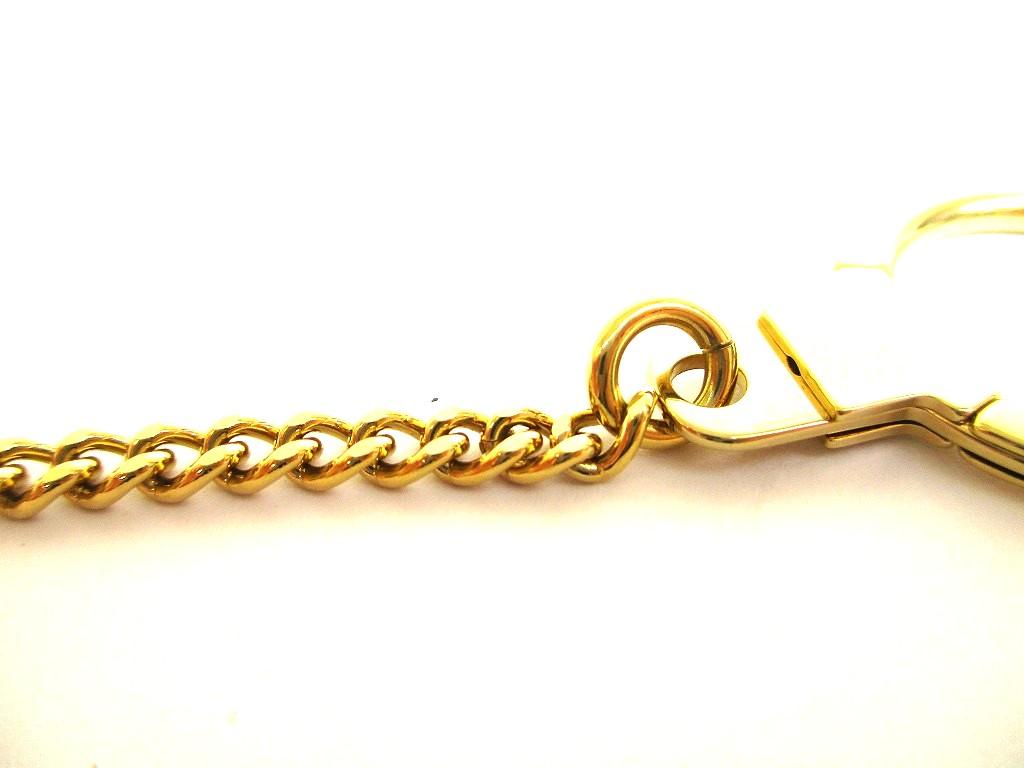 Оригинальная цепочка для кошелька LOUIS VUITTON с золотым покрытием Chaine Anneau Cle #b020 Восстановлена продавцом