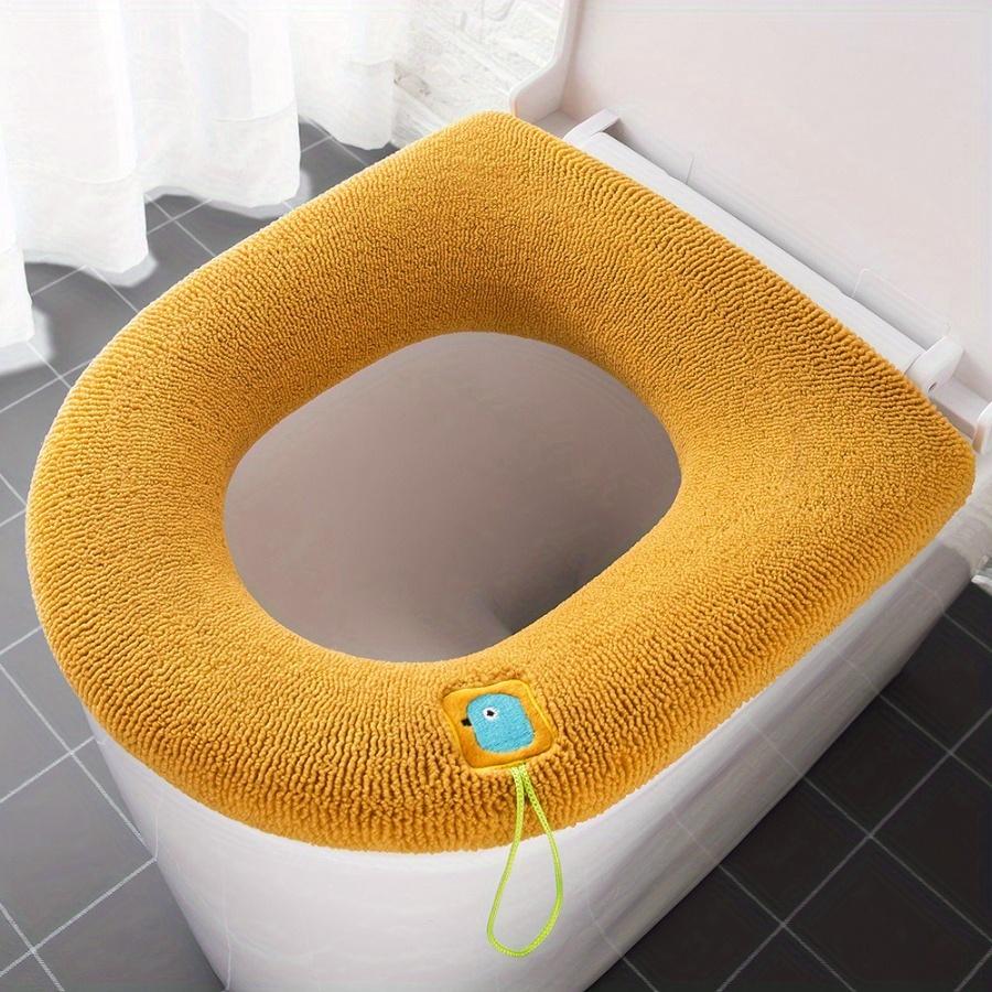 1PC Universal Toilet Seat Cushion Four Seasons Thickened Toilet Cover Knitted Washable Household Toilet Seat 5 Colors To Choose from