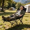 Outdoor Folding Moon Chair with Leg Rest