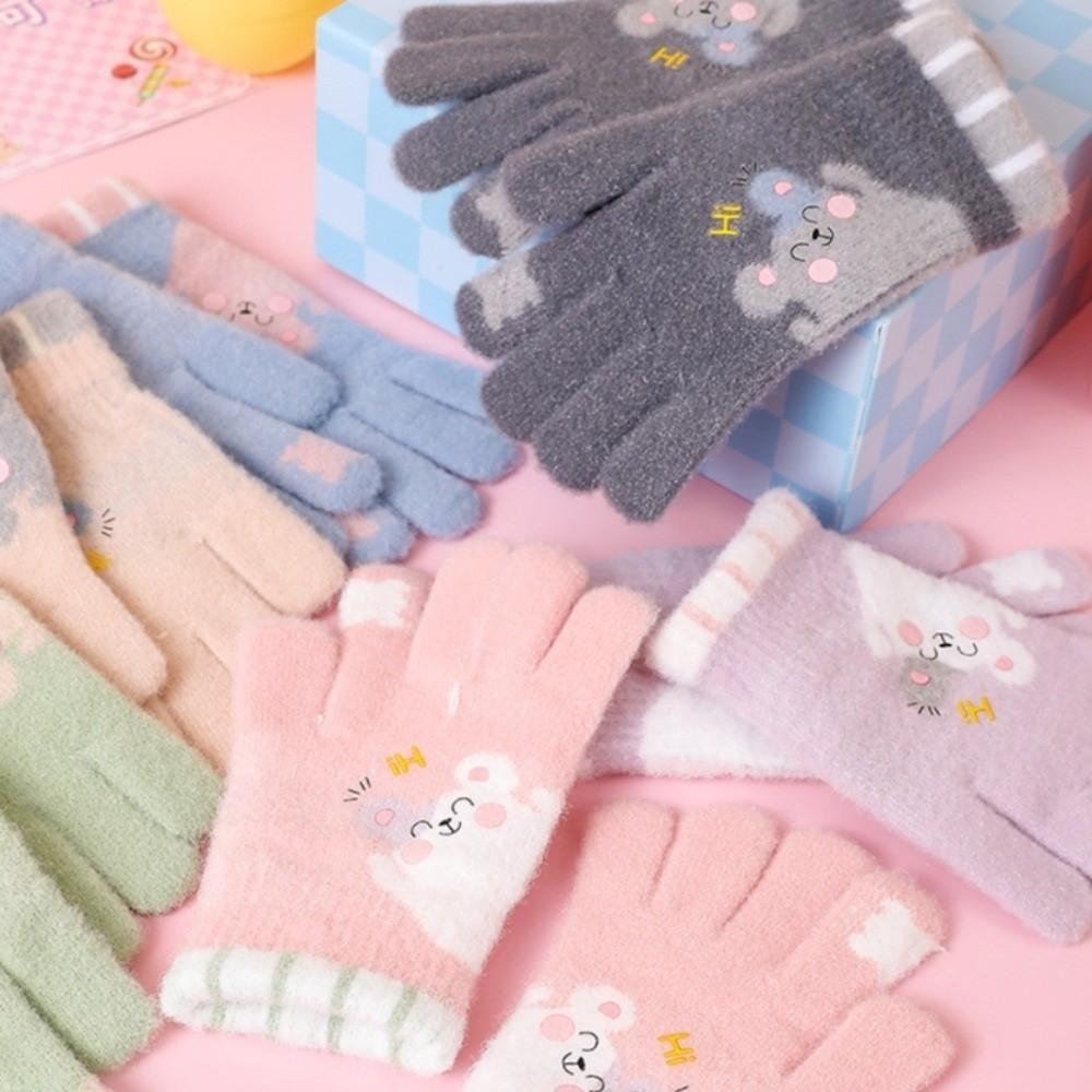 5-12 Years Old Warm Children Mittens Coldproof Baby Gloves Cute Kids Winter Gloves Outdoor