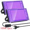 UV Black Light 50W 100W 150W Outdoor LED Flood Light Black Light LED Spotlight 395nm Lamp for Disco Glow Party Stage Light