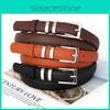 Womens Pu Fashion Leather Belt With Fine Alloy Buckle For Office And Outings