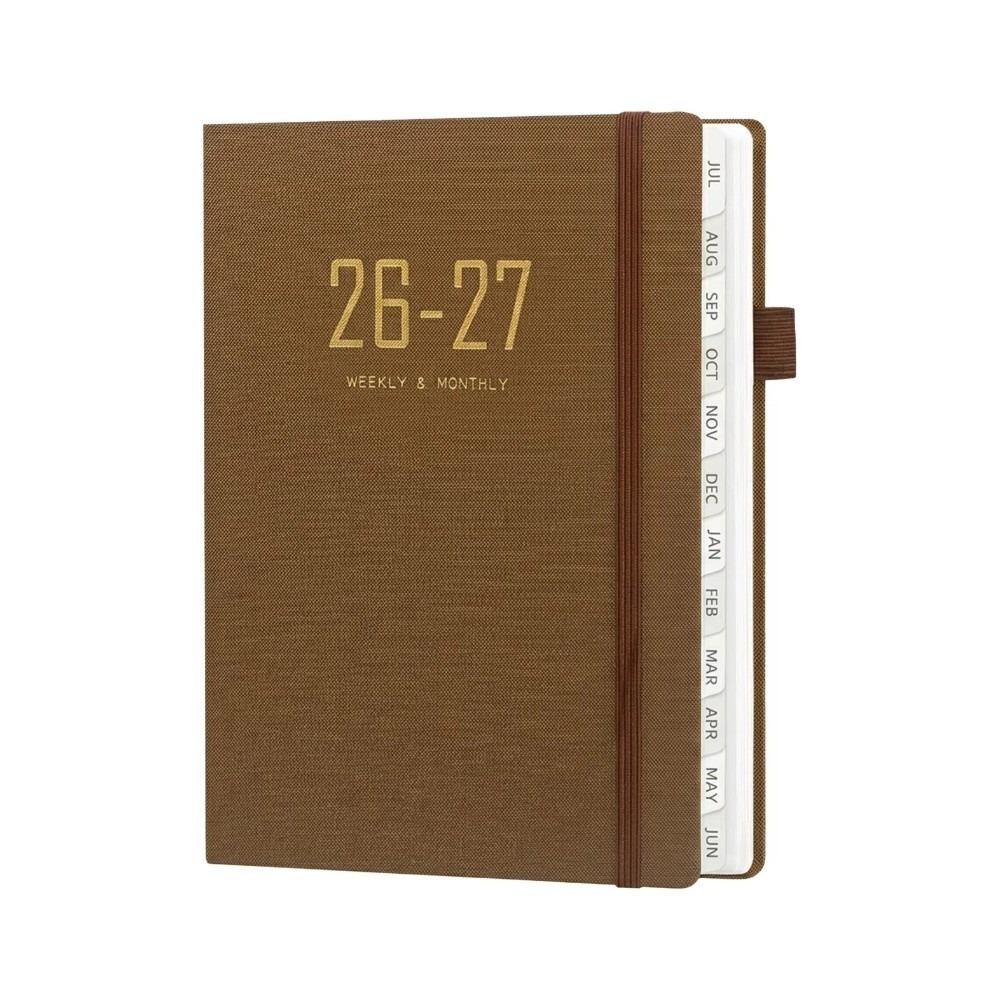 Daily Planning 2027 A5 Planner Notebook with Strap Daily Planner Fabric Notebook Office Stationery