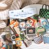 Журнал GO 30 шт. Пушистые Милые Наклейки Коллаж Junk Journal Пейзаж Декоративная Мультяшная Наклейка для Дневника Карты DIY Материалы