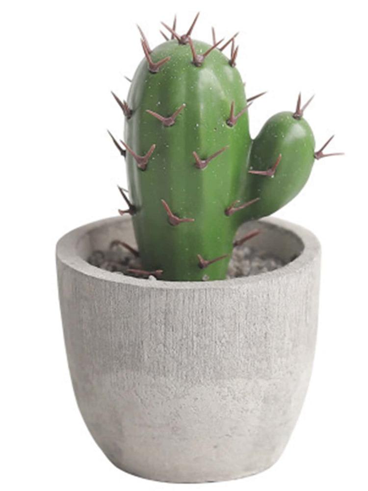 1 Pc Cactus Pot Bonsai Plant Living Room Home Decoration Fake Flower Artificial Plants Plastic Cactus Ball Desktop Decorations