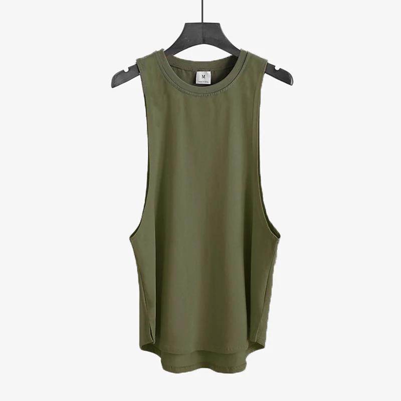 Muscleguys Мужские майки для бега, спортивная одежда для зала, майки-стрингеры для бодибилдинга, летние хлопковые майки без рукавов для фитнеса и мышц