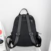 College Style Student School Bag Commuter Nylon Backpack Solid Color Women's Sports Bag
