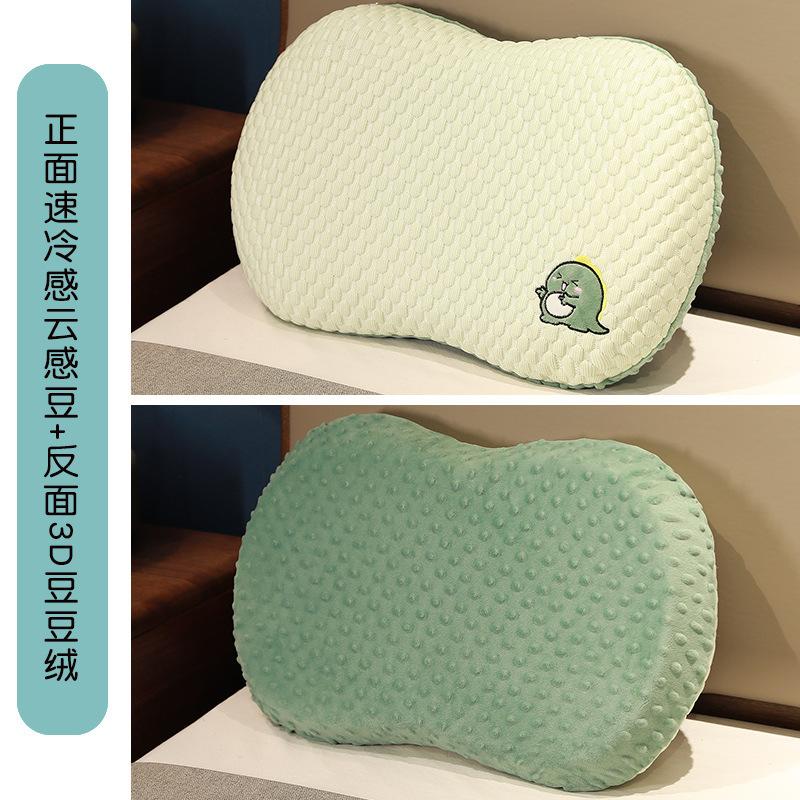 Мягкая подушка-дуду с бархатным животиком, подушка из пены с памятью для сна и декомпрессии, кровать, подушка для снятия стресса для взрослых, подушка для сна с поддержкой, кожаная оболочка