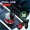 2 USB-порта Быстрая зарядка Цифровой дисплей Автомобильные зарядные устройства Автозапчасти Для Opel Astra H G J Insignia Mokka Zafira Corsa Vectra B C D