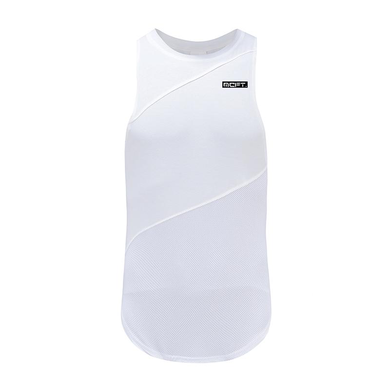 Muscleguys Printed Cotton Gym Clothing Men Fitness Singlets Bodybuilding Stringers Tank Top Men Workout Vests Sportswear Sleeveless T-Shirt