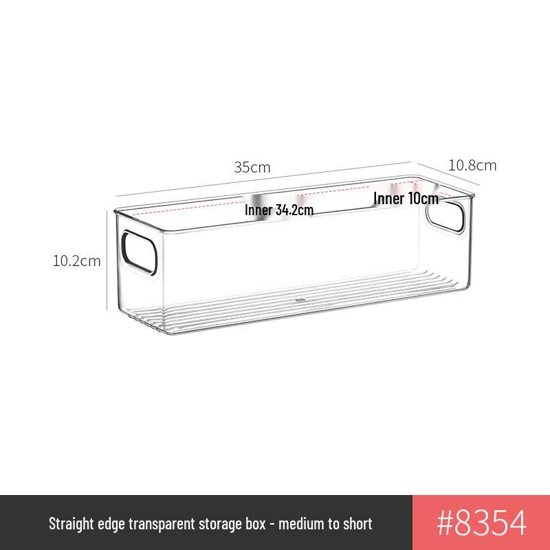 Transparent Kitchen Cabinet Organizer and Under-Sink Storage Box for Snacks and Sundries