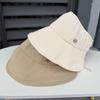Large brim empty top hat women's summer outdoor foldable windproof sun hat breathable quick drying sun hat can tie ponytail