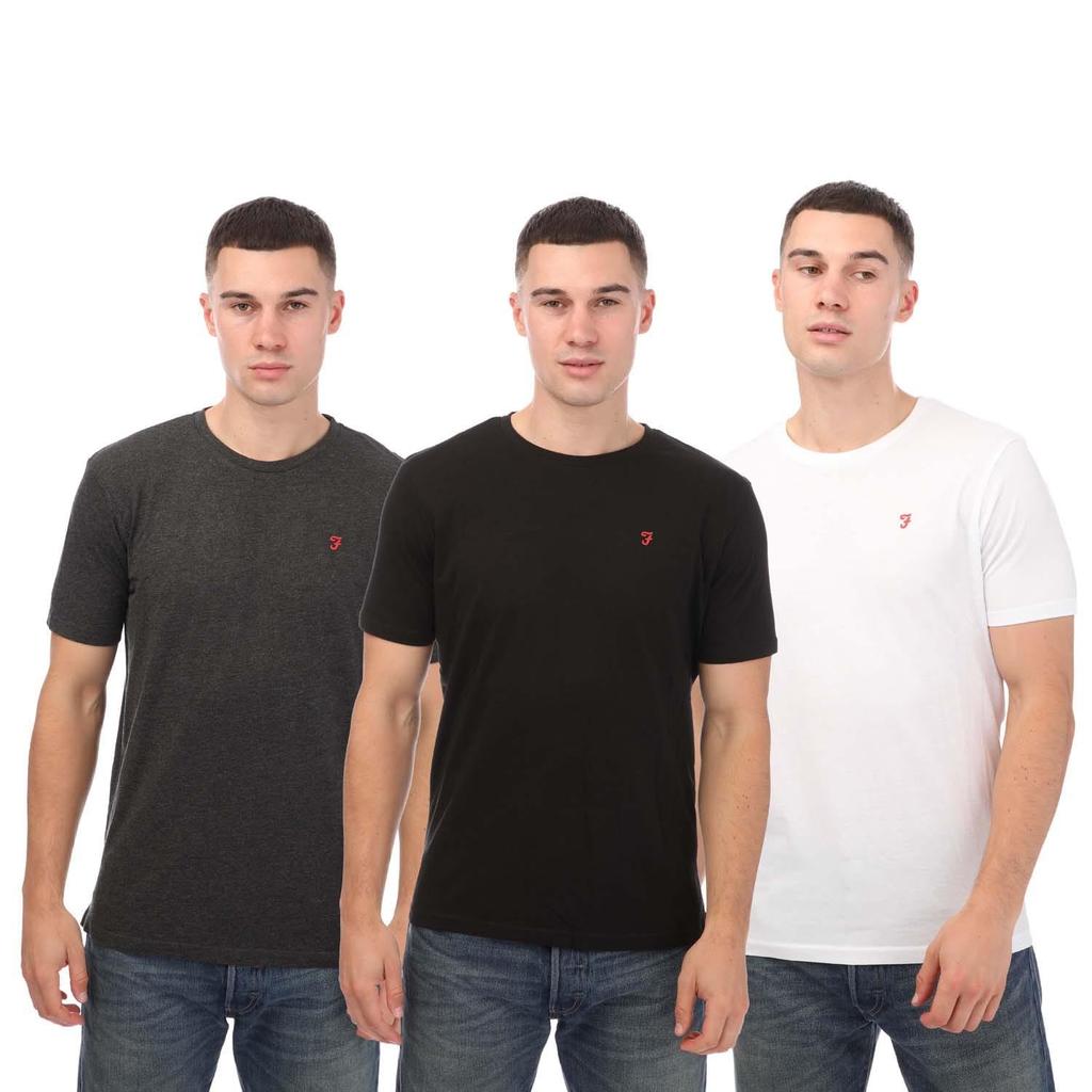 Farah Mens Colney T-Shirt (Pack of 3)