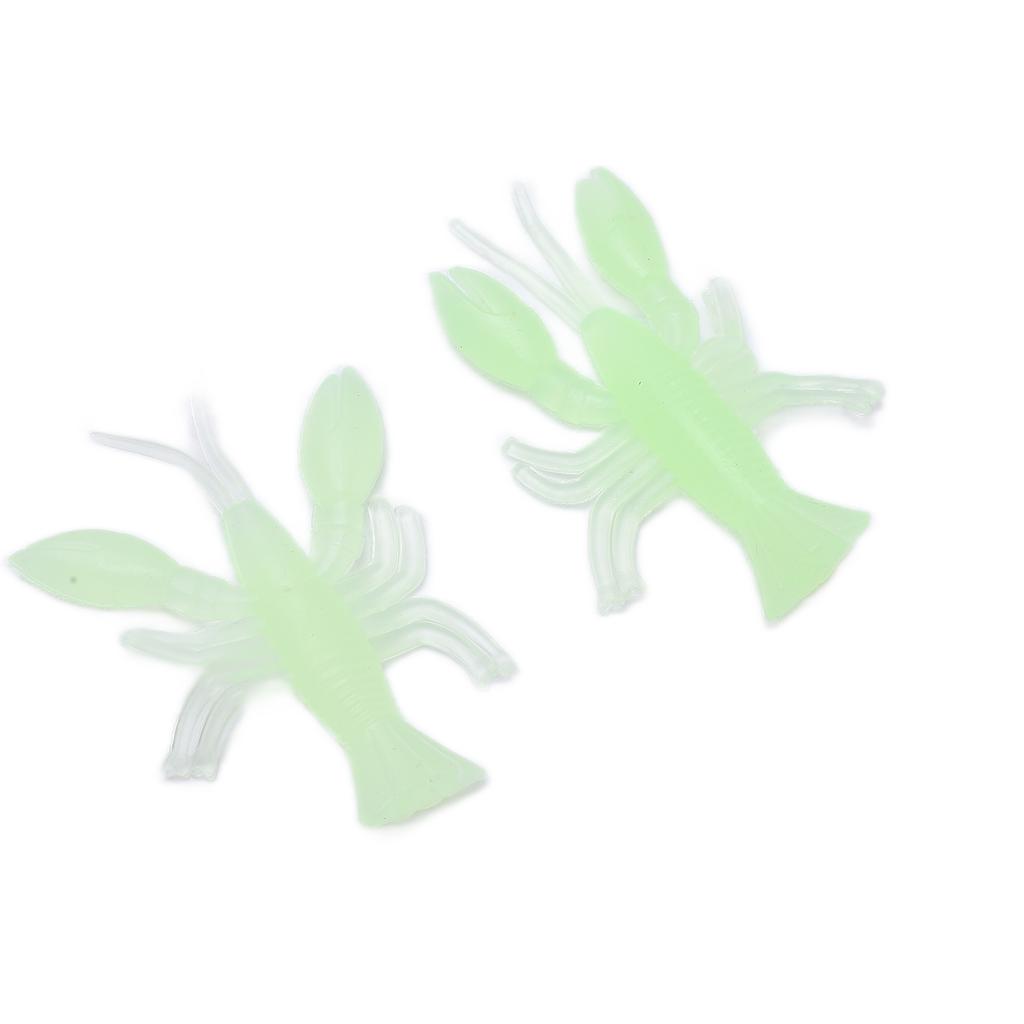 Fishing Shrimps Lures Glowing Luminous Soft Lifelike Silicone Shirmps Bait