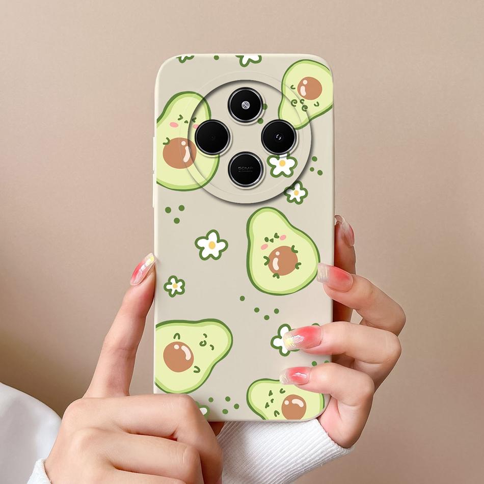 For Poco C75 Phone Case Cute Cartoon Bumper For Poco C 75 Soft Smooth Liquid Silicone Full Protection Shockproof Back Covers