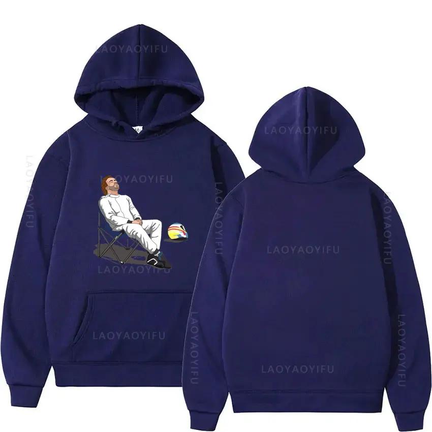 Толстовка с капюшоном Formula 1 Fernando Alonso Deckchair Cutout для мужчин Essentials Hoodie Мужская осенняя одежда Shirt Hoodies Hoody