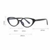 Personalized Cat Eye Eyewear PC Anti Blue Light Flat Mirror Fashionable Oval Frame Glasses Suitable for Tourist Street