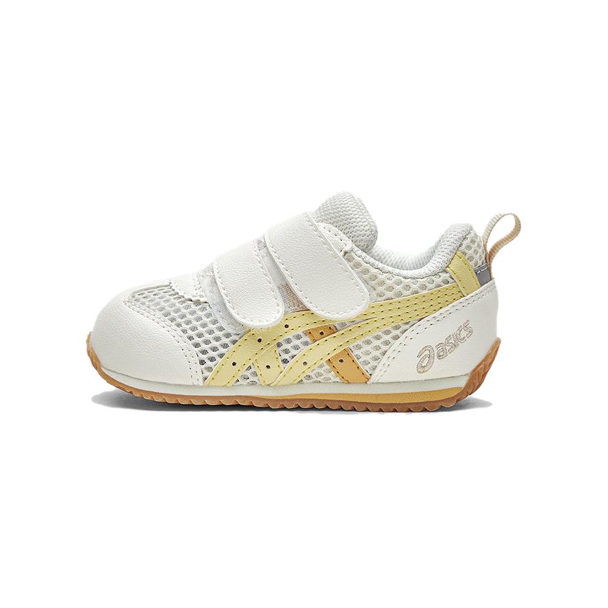 Asics Suku Synthetic Leather Fabric Cotla Baby Cool 2 Comfortable Low Top Casual Shoes Kids Sneaker Yellow White 1144A394-101