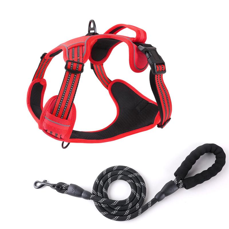 Ремень для выгула собак, универсальный светоотражающий жилет, поводок для собак, грудь, спина