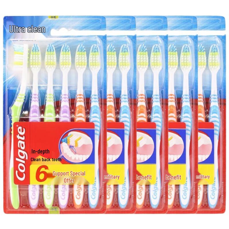 Colgate Супер Чистые Зубные Щетки с Мягкой Щетиной, Семейная Упаковка 30 Штук
