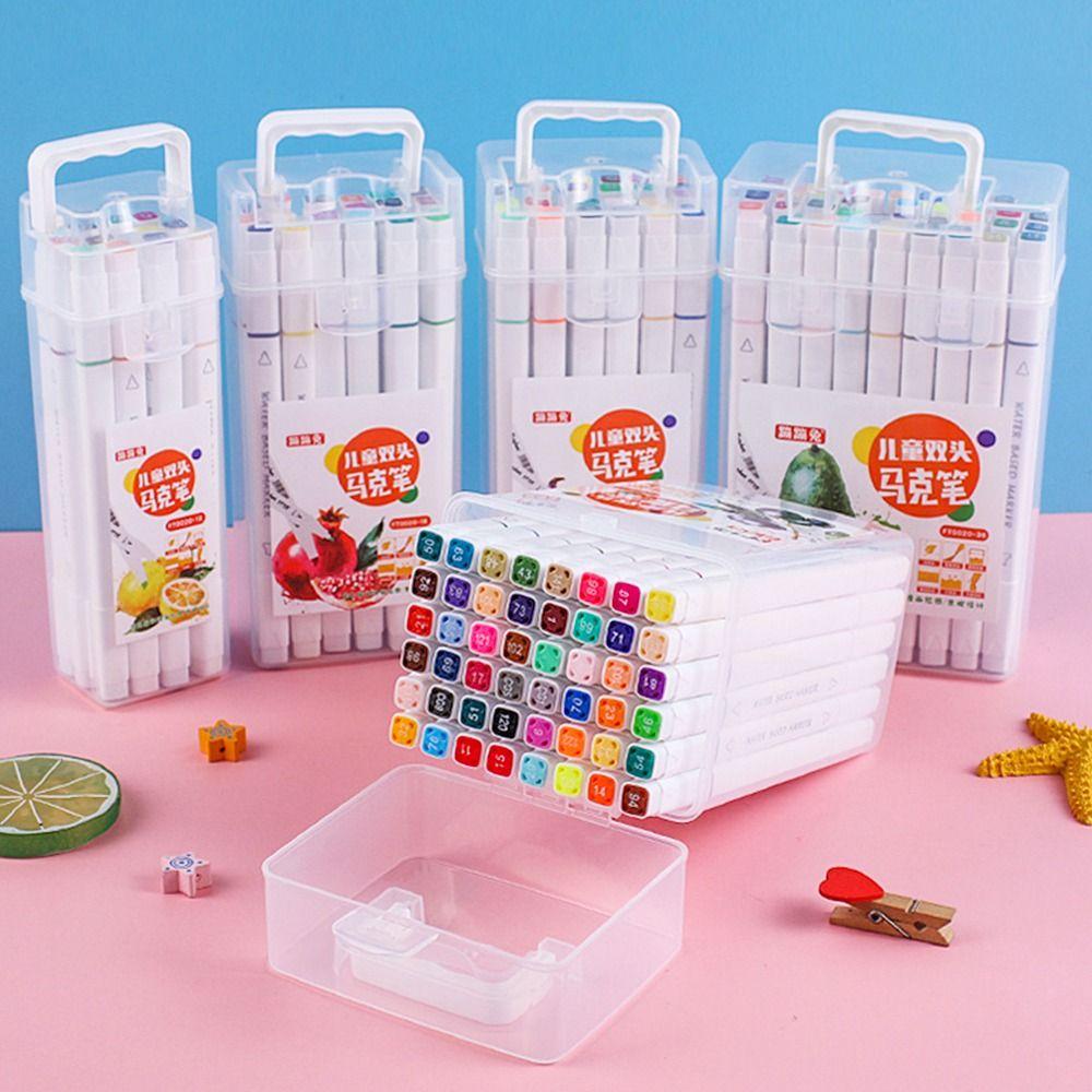 12-48 Colors Comic Sketch Marker Supplies Stationery Paint Manga Brush Art Marker  Children