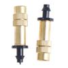 2Pcs Adjustable Copper Atomization Single Nozzle Barb For Greenhouse