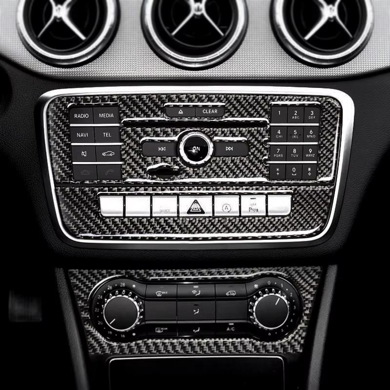 For Mercedes Benz A Class W176 GLA X156 CLA Accessories Car Interior Air Conditioning CD Console Panel Cover Trim Car Styling