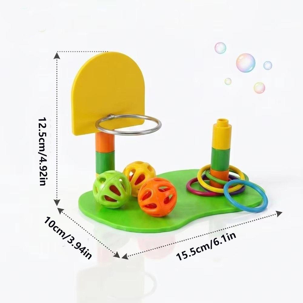 Multi-Piece Set Bird Puzzle Toy Colorful Ring Parrot Toy Bird Training Toy For Conure