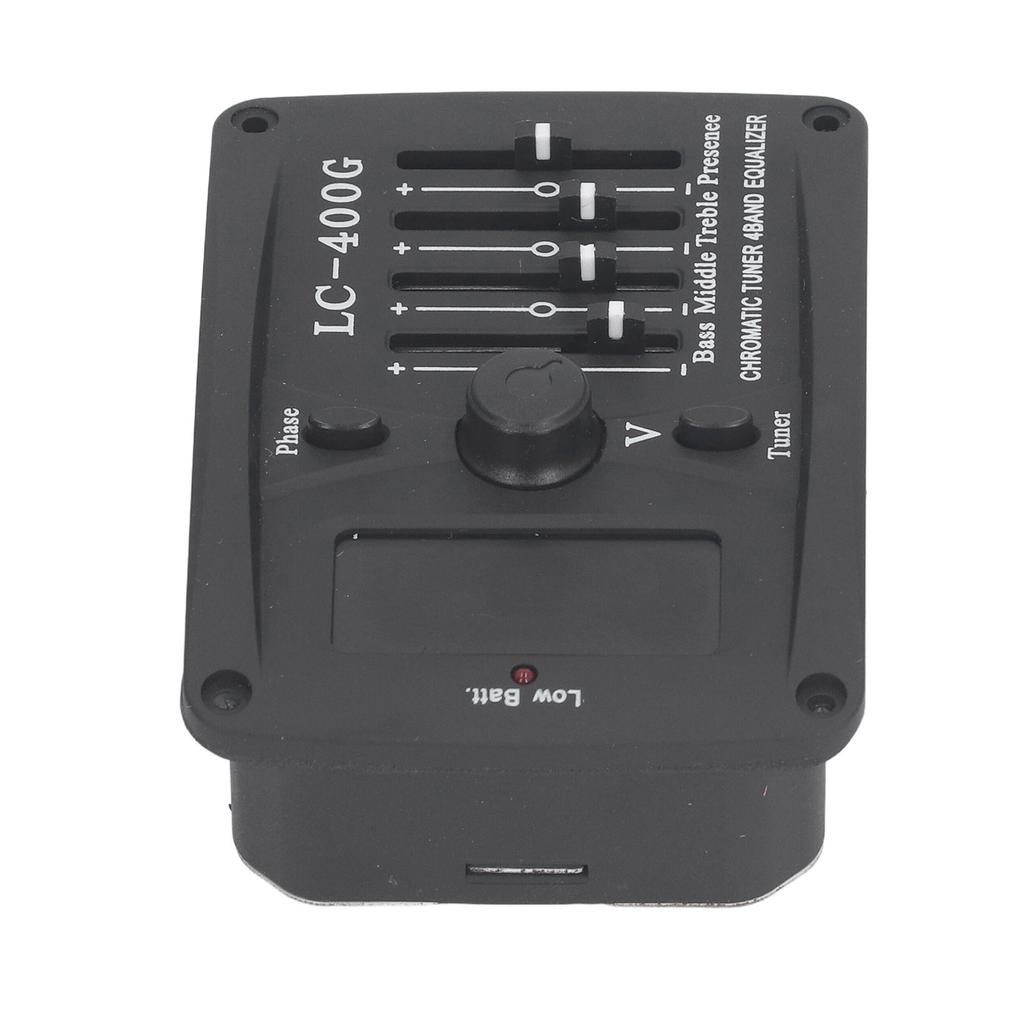 Acoustic Guitar 4 Band Equalizer EQ Preamps Piezo Pickup Chromatic Tuner System LC?400G