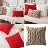 Corduroy Throw Pillowcase Soft Woven Fried Dough Twists Removable Throw Pillow Cover for Living Space