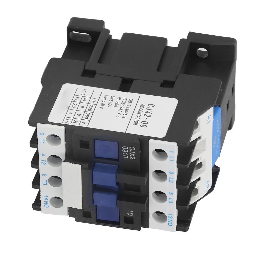 Катушка контактора переменного тока НО для управления питанием двигателя, индикаторы CJX2‑0910 220В 50Гц 9А