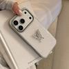 Стиль легкой роскоши, подходящий для чехла на телефон 17promax iphone17 Apple 15 позолоченный серебряный бабочка 14 противоударный 16 ремешок