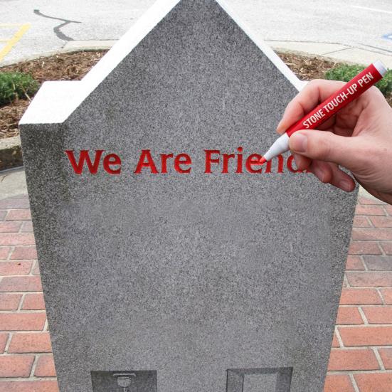 Tombstone Marker Pen for Restoring Faded Inscriptions Precise Tip Stone Touch-Up Pen Fast-Drying Marking Pen for Memorials And Monuments